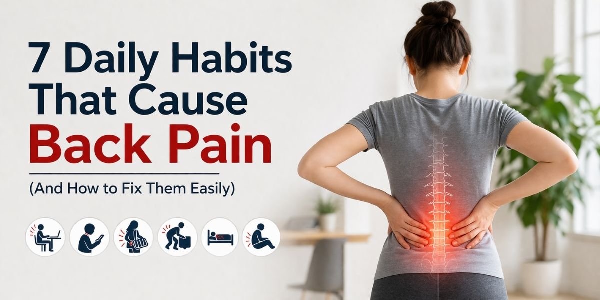 7 daily habits causing back pain and how to fix them easily