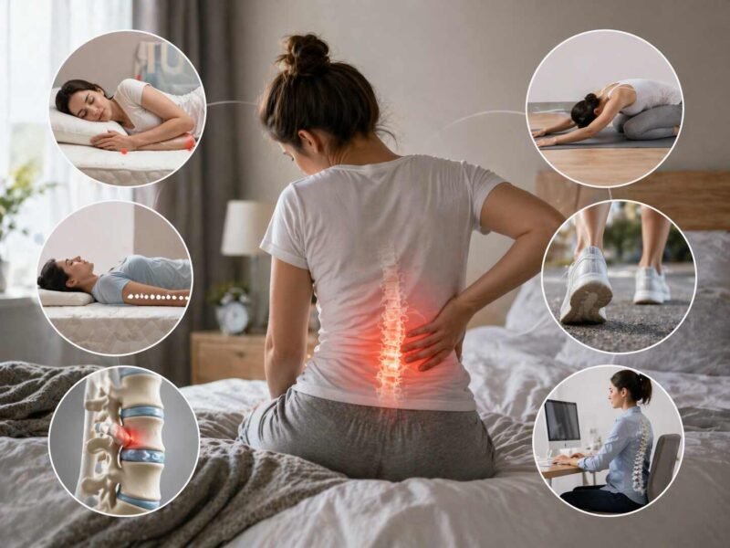 why does my lower back hurt when i wake up