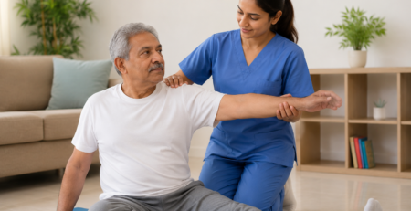 home physiotherapy in Shalimar Bagh