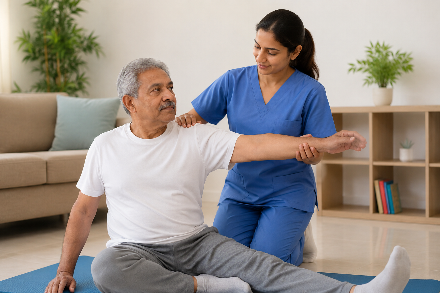 home physiotherapy in Shalimar Bagh
