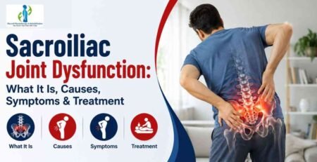 Sacroiliac joint dysfunction anatomy showing the sacrum, pelvis and SI joint