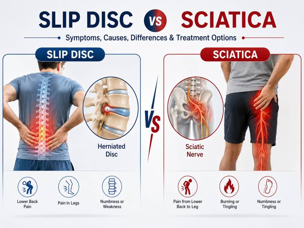 slip disc vs sciatica